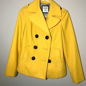 Old Navy Yellow Peacoat